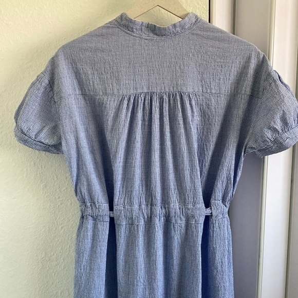 Free People Retro Romance Blue Gingham Maxi Top - Picture 7 of 13